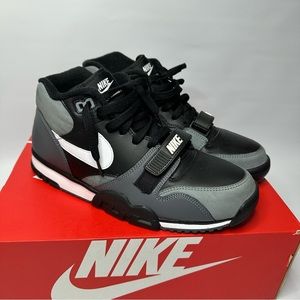 Nike Air Trainer 1 Mid Training Shoes Black Grey Men FD0808 Lace Up NWT